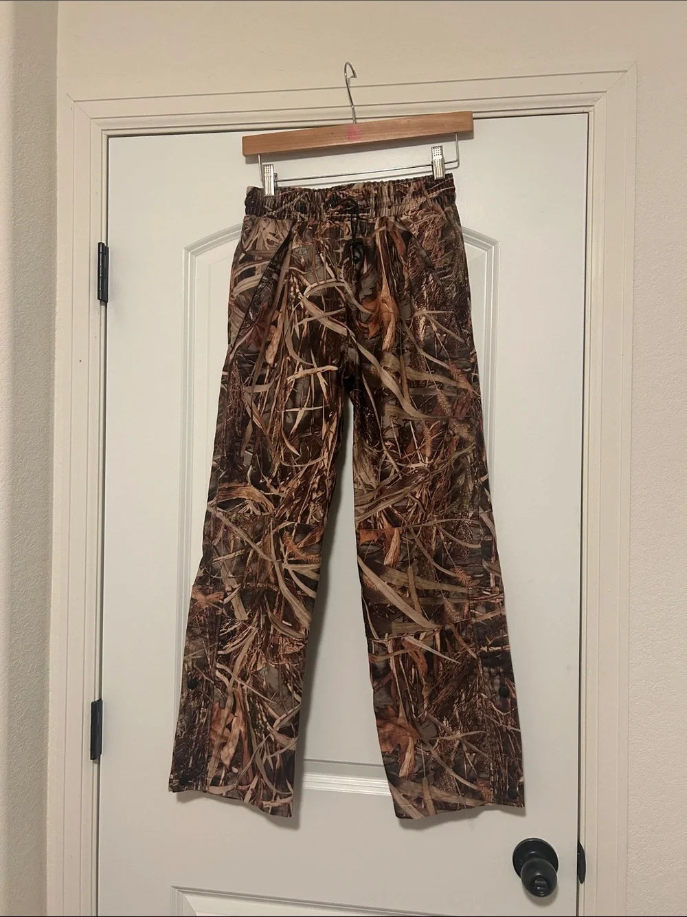 Kids Wildfowler Outfitter Brown Camo Pull-On Pants Size Youth Large